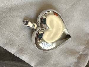 925 Sterling Silver Puffed Heart Pendant